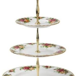 Royal Albert Old Country Roses 3-Tier Cake Stand